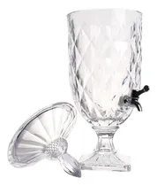 Comprar Suqueira Jarra De Vidro Cristal Suco 3 Litros Com Torneira