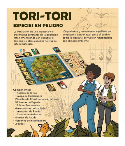 Imagen 5 de 7 de Juego Mesa | Tori Tori | Juega Y Proteje El Medio Ambiente