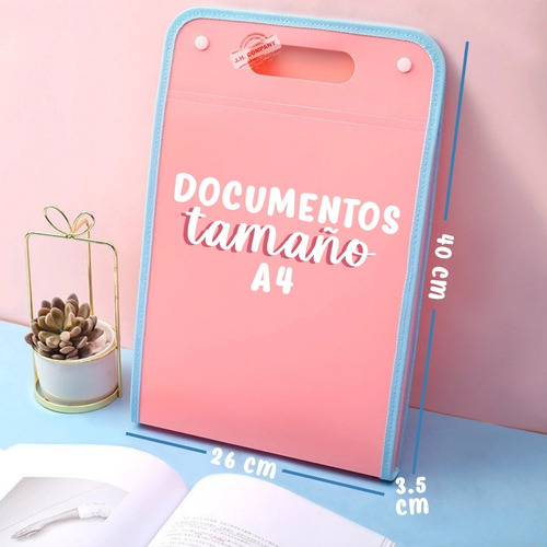 Imagen 2 de 7 de Portafolio Archivero Organizador Carta Oficio Portatil Jx-59