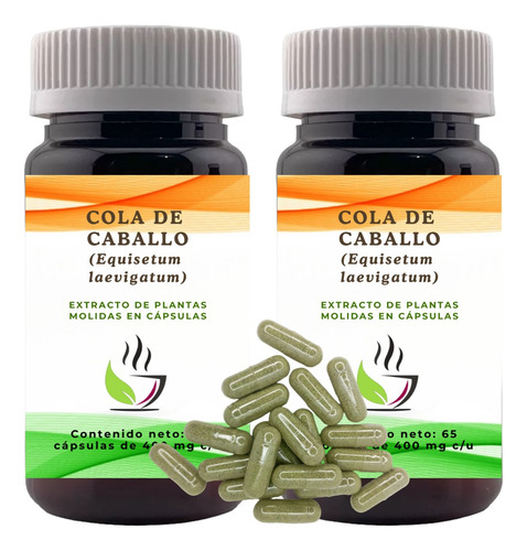 2 Té De Hierba Cola De Caballo Frasco Con 65 Piezas Herb Ch