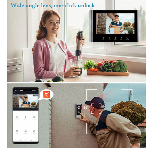 Jj Timbre Inteligente Tuya Wifi De 7 Pulgadas Con