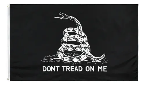 Bandiera Gadsden 12x18 &ndash; Serpente A Sonagli Don't Tread On Me &ndash; Bandiera Per Barca O Moto