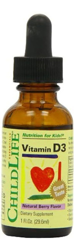 Vitamina D3 Child Life, 074201-5, Berry, 1, 1