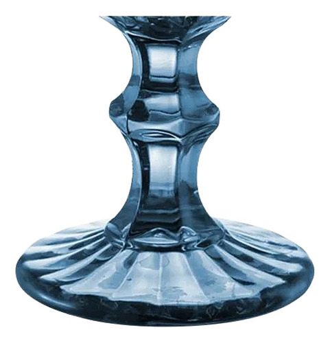 3 Copas Cristal Vino Flauta Libia Grande 170ml Color Color Azul Cobalto