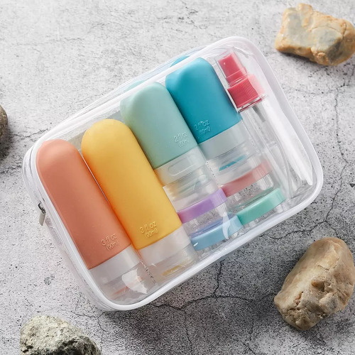 /kit Crema De ChampĂș De Viaje Con Botella De Silicona* 1.