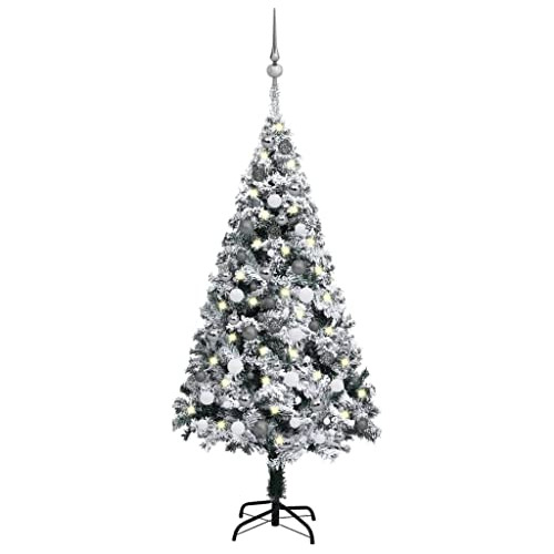 Árbol De Navidad Artificial Con Led Y Juego De Bolas - 59,1 