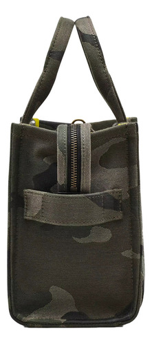 Bolsa Marc Jacobs The Tote Mini 2s4htt003h03 304 Verde Color Verde Musgo Correa De Hombro Verde Musgo Diseño De La Tela Camuflado