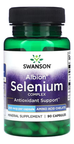 Swanson Selenio Albion Complex 200 Mcg 90 Caps, Antioxidante