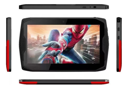 Tablet Economica 16gb Niños Gamer 7 Pulgadas 2gb Uso Rudo W4 Color Negro