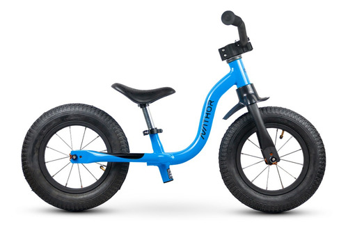 Bicicleta Azul E Preto Nathor Balance Aro 12 Raiada Infantil