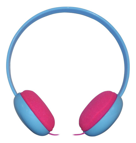Audífonos Ligeros De Diadema Ajustable Fa-598az Fonestar Color Azul