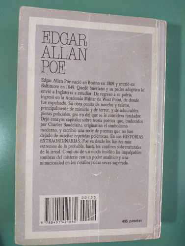 Historias Extraordinarias - Edgar A. Poe (ed. 1985, España) (Usado)
