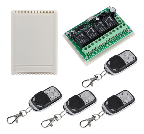 Receptor De Relé Multifunción De 4 Vías Con Control Remoto I