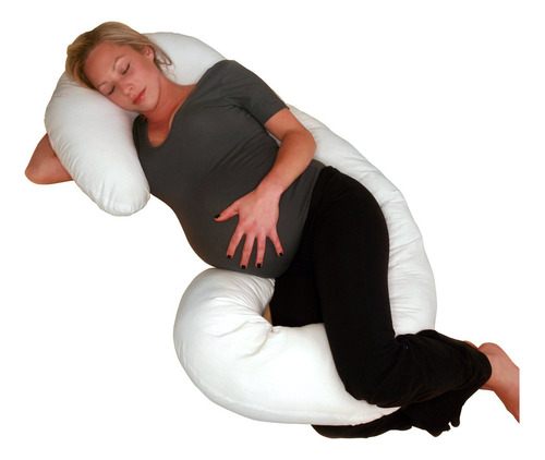Comfort Body Pillow White - Funda De Almohada De Embarazo