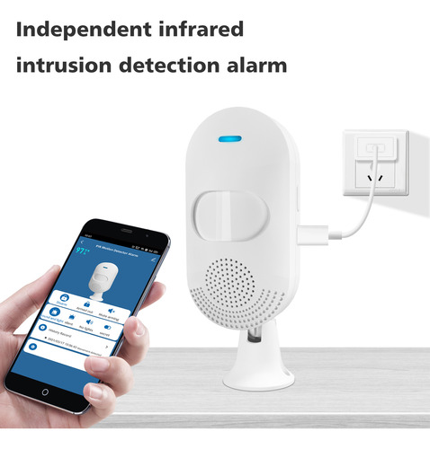 Sensor Alarma Wifi Infrarojo Sirena Tuya Smartlife Bateria