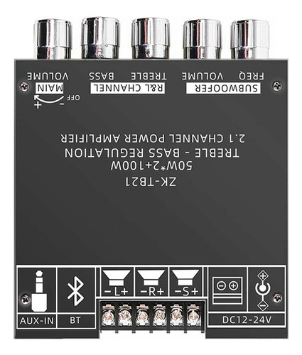 Subwoofer Amplifier Placa Zk-tb21 5.0 50wx2+100w 2.1