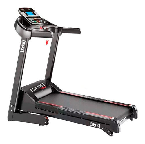 Imagen 1 de 7 de Caminadora eléctrica Expert Fitness 3hp con pulsómetro 220V negra