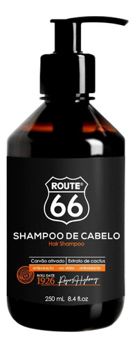 Shampoo De Cabelo Route 66 Carvão Ativado 250ml