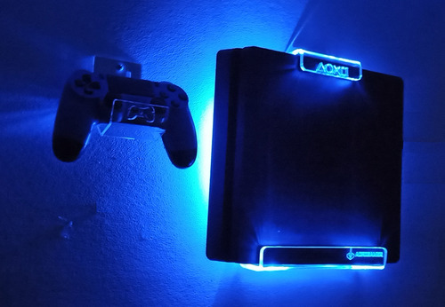 Soporte Para Ps4 Pro Y Control Con Iluminación Led