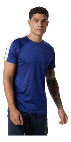 Remera New Balance De Hombre - Printed Fast Fli - Mt21244vb1