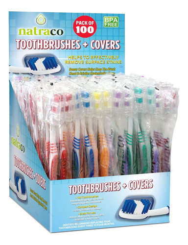 Paquete De Cepillos De Dientes A Granel Con Fundas | Indivi