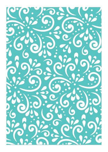 Imagen 2 de 4 de Stencil Laura Craft Fondos De Hojas Y Arabescos