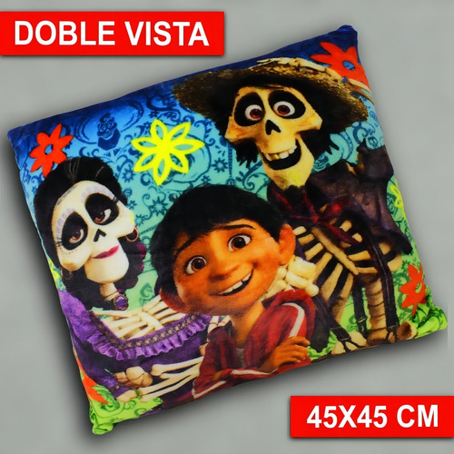 Cojin Decorativo Luminoso Led Prividencia Disney Personajes Color Coco Altar