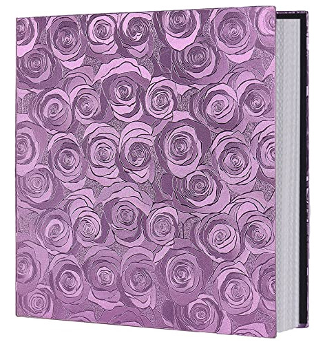 Album De Fotos 10x15cm Para 600f Cuero Relieve Rosas Purple
