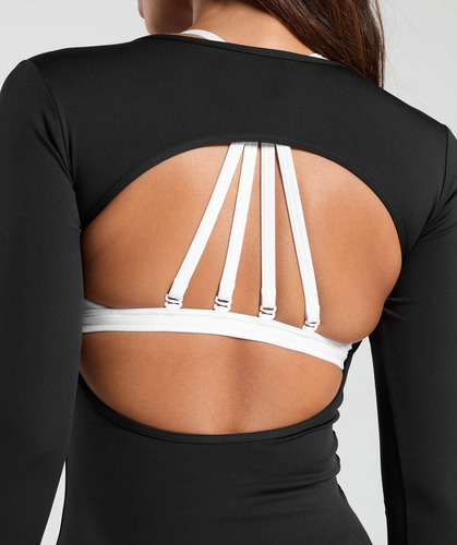 Gymshark Everyday Open Back Long Sleeve Top Playera