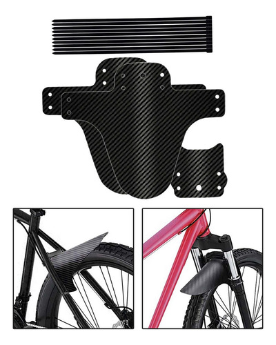 Juego De Guardabarros Delanteros Y Traseros For Bicicleta