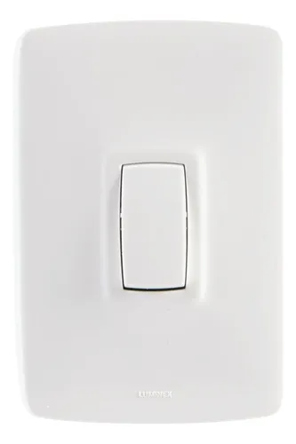 Interruptor Sencillo Conmutable Arquea Blanco