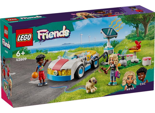 Lego Friends Auto Eléctrico Y Cargador