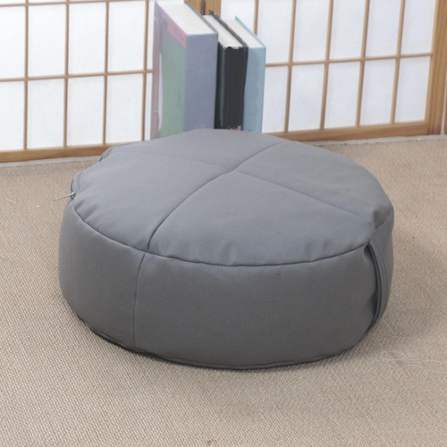 Mesa Puf Taburete Con Escalón Almohada Asiento Gris Oscuro