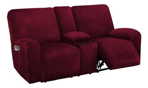 Love Seat Reclinable Con Funda De Consola Central, Fund...