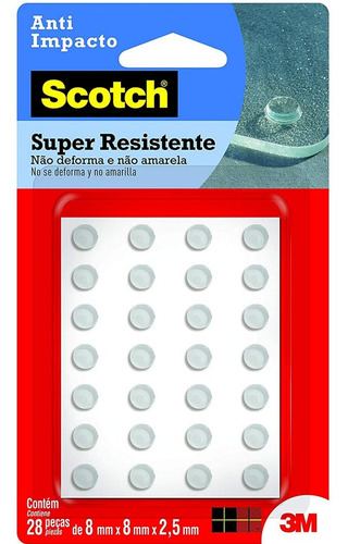 Imagem 7 de 7 de Protetor Anti-impacto P/ Portas Armário Kit C/ 6 Cartelas 3m