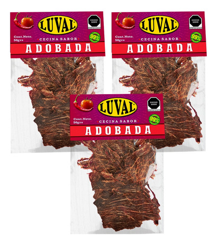 Carne Seca Luval | Varios Sabores | 150 Gramos | Cecina Seca