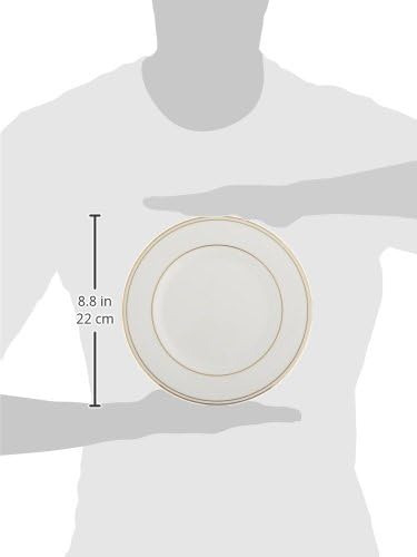 Plato De Ensalada Lenox Federal Gold, Blanco
