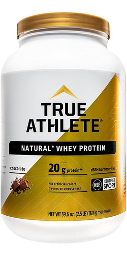 Proteína Whey Natural True Athlete - Chocolate, 20g De Prot