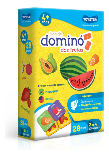 Dominó Das Frutas - Jogo De Dominó - Toyster Brinquedos