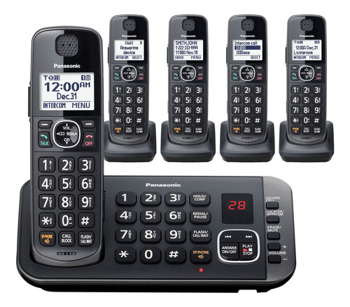 Sistema Telefónico Inalámbrico Panasonic Kx-tge645m Con 5 Au