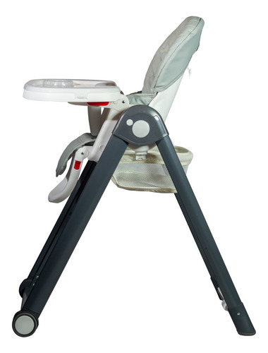 Silla De Comer Reclinable, Alturas Y Ruedas Duck Dana Gris Dana Gris