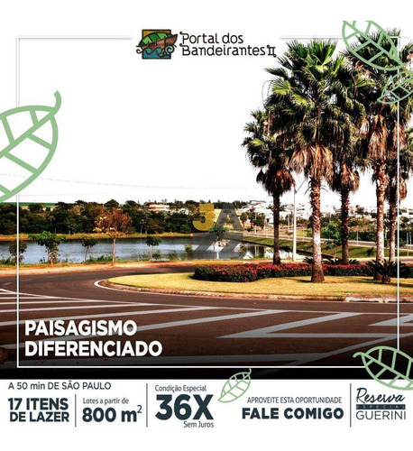Imagem 9 de 27 de Terreno À Venda, 1500 M² Por R$ 990.000,00 - Portal Dos Bandeirantes - Ii - Porto Feliz/sp - Te3593