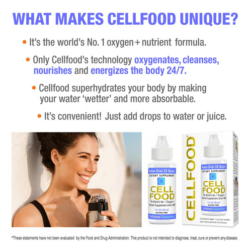 Suplemento De Oxigênio Líquido Cellfood Oxygen Boost 30ml