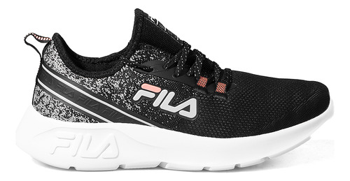 Zapatillas Fila Stay Negro Salmon Mujer