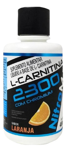 L-carnitina 2300 Chromium 480ml Nitromax Laranja