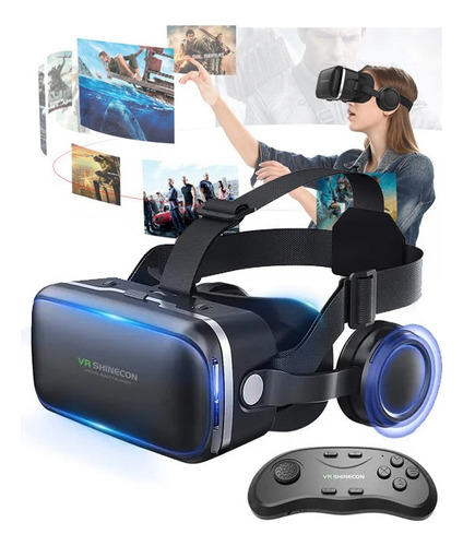 2024 Gafas De Realidad Virtual 3d Vr Con Auriculares Y Gamep