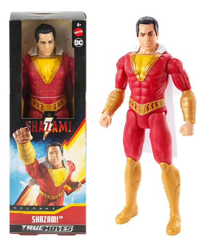 Muñeco Dc Shazam Descuento Mattel True Moves 30 Cm