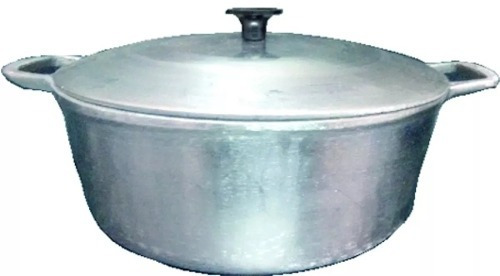 Panela De Aluminio Fundido Batido Grosso Tampa Pesada Nº30