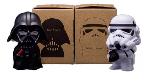 2 Bonecos Star Wars  Darth Vader + Stormtrooper 10cm -na Cxa