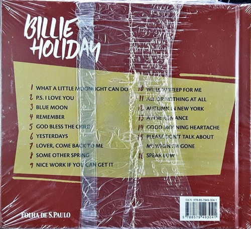 Imagem 2 de 2 de Cd Billie Holiday - Lendas Do Jazz Folha - Gb